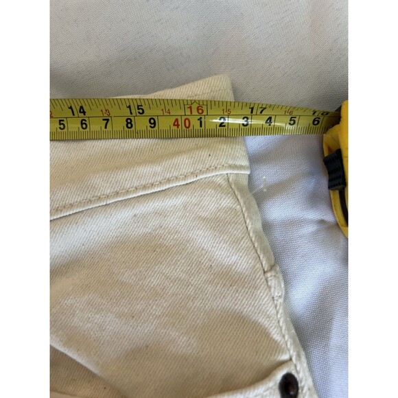 Dickies Button Fly Denim Work Pants Men's Size 32x32 Ivory DUR07NT - Picture 4 of 14